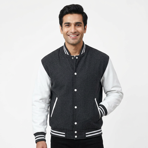 High Quality College Polyester Custom Sport <b>Baseball</b> <b>Jackets</b> <b>for</b> <b>Men</b> and Women Stand Collar CollegeBaseballjacket <b>for</b> <b>men</b> - Product Image 1