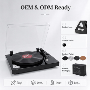 Tocadiscos AT-3600L de Alta Gama, Venta al Por Mayor de Fábrica, OEM/ODM, Acabado en Pintura Piano, Gramófono con Bluetooth, Sonido Hi-Fi, Reproductor de Vinilos LP - Product Image 2