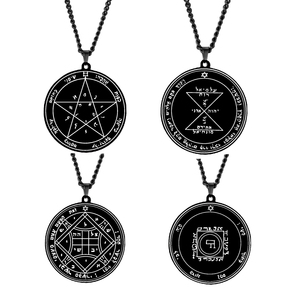 Accessoire de gravure Laser noir fait à la main, en acier inoxydable, <span class=keywords><strong>44</strong></span> piéces, sceau de pitree Mars, Mercury, Saturn, soleil, vénus, Talisman - Product Image 6