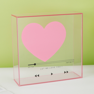 Wholesale Acrylic <b>Heart</b>-<b>Shaped</b> Flower <b>Box</b> for Fresh Flowers Empty Eternal Decorative Storage Confession Proposal Birthday Gift - Product Image 1