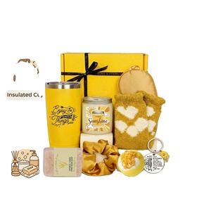 Luxury Self Care Gift Set for Women Gift <b>Box</b> with Tumbler Candle Socks Perfect Birthday Gift for Her Friend Mom - Product Image 2