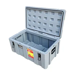 Tool Cabinet Tool Box Cooler Wholesale Manufacturer 80L Plastic Toolbox Trolley Tool Chest Storage Box Case Cabinet Box Brown Grey 2 Days