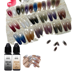 Ensemble de vernis à ongles en gel UV ombré à haute pigmentation, marque privée OEM, végan, sans HEMA, gel pour nail art, gel couleur - Product Image 1