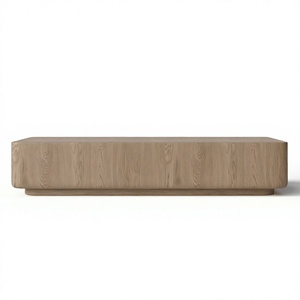 Mesa de Centro de Madera Maciza Estilo Antiguo Wabi-Sabi para Sala de Estar, Duradera, Ecológica, Hecha a Mano, Mueble para el Hogar, Panel de Color Natural - Product Image 3