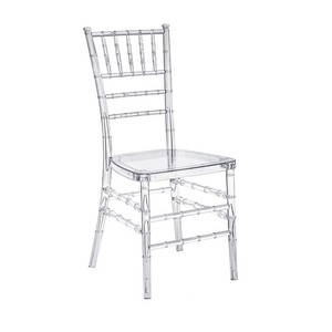 Chaise Chiavari à sceller à chaud, en plastique blanc, acrylique, Phoenix, <span class=keywords><strong>Napoléon</strong></span>, empilable, transparente, en résine, pour mariage - Product Image 5