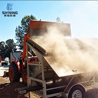 Laveuse d'or mobile SHINING avec moteur et pompe, tamis vibrant, séparateur gravimétrique pour l'extraction d'or placer en Amérique du Sud