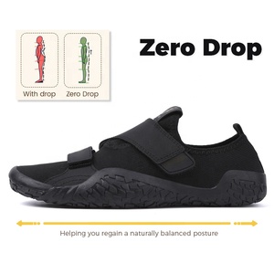 Оптовые кроссовки для тяжелой атлетики для мужчин и женщин с широким носком, спортивные кроссовки для становой тяги, нескользящая подошва, обувь для тренажерного зала (эффект босых ног) - Product Image 2