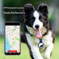 Traceur GPS intelligent étanche pour iOS avec longue autonomie, mini dispositif anti-perte pour animaux de compagnie, chiens, chats, enfants et personnes âgées - Plastique