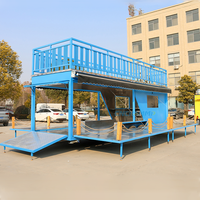 Chariot de nourriture mobile Chammp remorque de camion de nourriture à deux étages avec cuisine complète remorque de congélateur mobile en vente