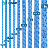 Cordon tressé UHMWPE Boyuan 12 brins 16 mm 48 mm, corde de macramé Dyneema, corde d'amarrage marine épaisse, câble de bateau, corde de remorquage de navire