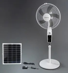 Trung Quốc Nhà Máy 16inch 18inch 12V DC năng lượng mặt trời AC DC Fan năng lượng mặt trời có thể sạc lại fan với năng lượng mặt trời bảng điều khiển USB phí và dẫn ánh sáng