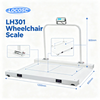 Báscula Electrónica LOCOSC en Oferta, Báscula para Pacientes en Silla de Ruedas, Capacidad 200 kg