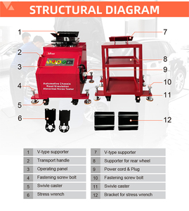 Detectiemachine voor metalen <span class=keywords><strong>chassis</strong></span>, identificatie van abnormale geluiden voor het testen van hobbelige wegen, auto-onderhoudsapparatuur met vaste kop - Product Image 4