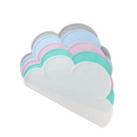 Tapis de table en silicone pour enfants, forme nuage, antidérapant