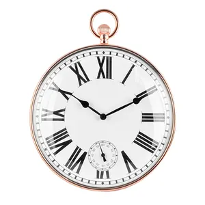 Montre de sport en verre convexe personnalisé de 12 pouces, style horloge Antique vintage en plastique, horloge murale rétro