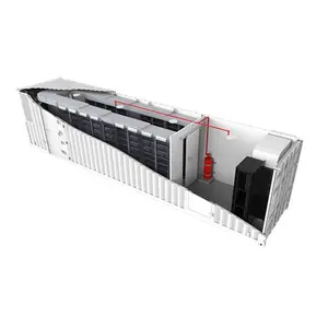 Énergie solaire/diesel/réseau et système de stockage de batterie au lithium combiné système solaire hybride alimentation ev chargeur/bâtiment