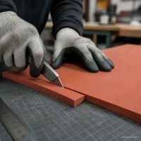 Rotolo di schiuma siliconica rossa Jacey a celle chiuse, guarnizione in gomma spugnosa resistente alle alte temperature, 3mm 5mm 10mm, per sigillatura e ammortizzazione