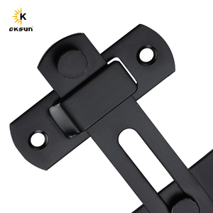 Oksun Black Solid Stainless Steel <strong>Fence</strong> <strong>Gate</strong> <strong>Latch</strong> Heavy Duty Barn Door Flip <strong>Hardware</strong> Modern Design Farmhouse Accessories - Product Image 2