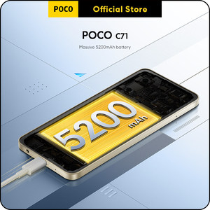 Smartphone POCO C71 con Schermo Grande da 6,88 Pollici a 120Hz, Batteria da 5200mAh, Tripla Fotocamera AI da 32 Milioni di Pixel e Jack per Cuffie da 3,5mm - Product Image 4