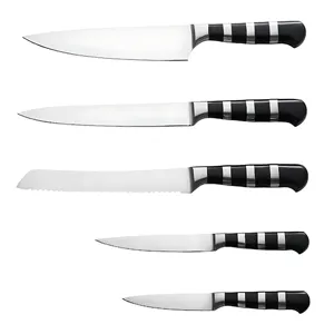 Vente en gros de couteaux de cuisine Set de couteaux de chef Set de couteaux de cuisine en acier inoxydable avec bloc