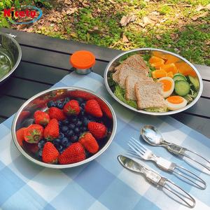 ราคาถูกสแตนเลสชามสัตว์เลี้ยงแผ่นวงกลม <span class=keywords><strong>SUS</strong></span> 201แผ่นและจานจานอาหารค่ำจานสำหรับอาหารกลางวัน - Product Image 6