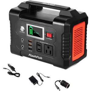 FlashFish 40800mAh <b>Portable</b> Power Station 200W Solar Generator 110V <b>AC</b> Outlet 2 DC Ports 3 USB Ports Backup Battery Pack - Product Image 1