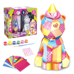 ألعاب فنية وحرفية للأطفال بالجملة، ارسم مصباحك الخاص على شكل قطة أو ديناصور أو دب، لعبة إضاءة ليلية - Product Image 1