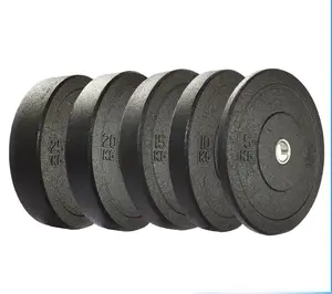 Gym Equipment Custom Logo Villain Bumper Plates Crumb Bumper Plates For Weightlifting