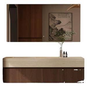 Conjunto de Muebles de Baño de Cerámica de Lujo con Espejo LED Inteligente - Product Image 2