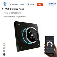 Variateur intelligent WiFi Tuya Y1, bouton rotatif, AC110V 250V, norme 86, quatre couleurs, contrôle vocal Alexa Google pour éclairage LED CCT