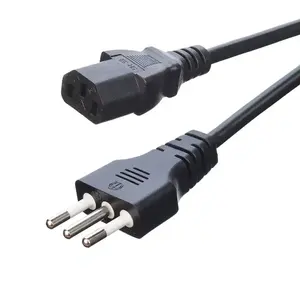 カスタマイズされたIMQ認定3ピン16A220v h05vv - f 3x1 c13/c15ソケットプラグ電源コードケーブル (純銅導体付き)