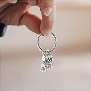 Porte-clés en alliage de zinc tendance, imprimé UV, porte-clés <span class=keywords><strong>pour</strong></span> <span class=keywords><strong>sac</strong></span> <span class=keywords><strong>à</strong></span> <span class=keywords><strong>dos</strong></span>, cadeaux de fête de remise de diplôme et cadeaux <span class=keywords><strong>pour</strong></span> enseignants - Product Image 2