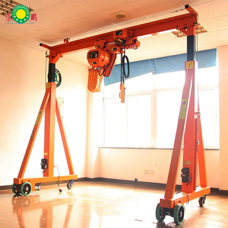 Gantry Cranes Business Chinese High Quality Simple Structure Manual / Electric Portable Mobile Gantry Crane For Sale