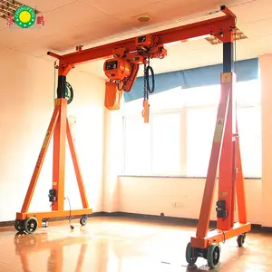 5000kg Mini Mobile Gantry Crane with Chain Hoist