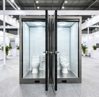 Offre Spéciale – Toilettes Conteneurisées de Qualité, Cabine WC Préfabriquée, Toilettes Portables, Cabine Sanitaire Publique Extérieure, Salle de Bain à Panneaux Sandwich EPS