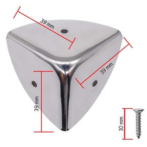 Wholesale Antique Brass <strong>Metal</strong> Furniture <strong>Corner</strong> Protector Black 26mm Jewelry <strong>Box</strong> Edge <strong>Corner</strong> 90 Degree Three Holes <strong>Corner</strong> Bracket - Product Image 1