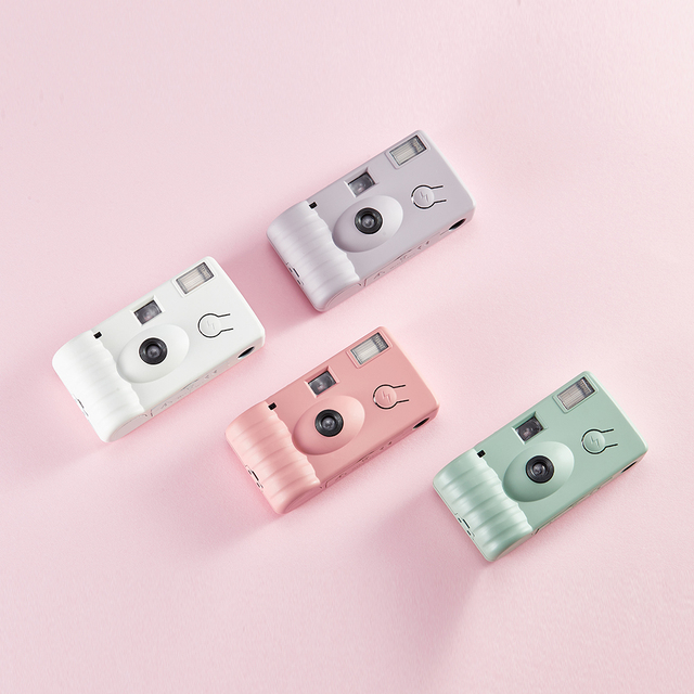 HOT SALE OEM Paper Shoot Kodak 35mm Single Use Custom Wholesale Disposable Camera with Film Flash Vintage pink White Single-use