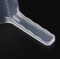 Cuillère doseuse en plastique PP transparente de qualité alimentaire avec échelle graduée, personnalisable avec logo, plusieurs tailles (50g, 100ml), pour thé, café, lait en poudre