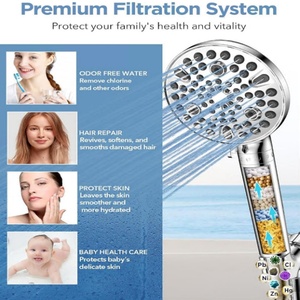 Handheld Shower Head with Filter High Pressure Shower Head with 10 <b>Spray</b> Modes Hard Water Softener Showerhead with Hose - Product Image 3
