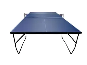 IUNNDS nuevo diseño estable Fácil montaje mantequilla mosca pierna mesa plegable portátil ajustar ángulos mesa de ping pong