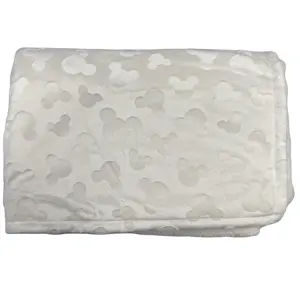 High quality super soft 100% polyester baby blanket Mickey Mouse pattern Minky fabric for sale