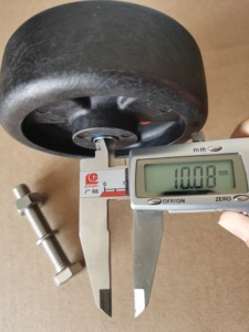 Haute qualité 3/<span class=keywords><strong>4</strong></span>/5 pouces roue en Nylon noir 230 degrés résistant à la chaleur 75/100/125mm four à haute température boulangerie roulette pivotante/acier rigide - Product Image 4