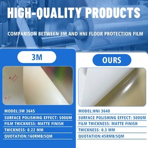 Film de protection de sol en plastique transparent 3M de qualité supérieure, rouleaux de rechute, imperméable, pour la construction - Product Image 3