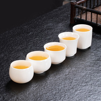 Tasse à thé en porcelaine blanche chinoise, 5 formes, 110 ml, 120 ml, 140 ml, 150 ml, tasse de dégustation en céramique