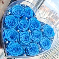 Bunga Abadi Bentuk Hati untuk Hari Valentine dan Natal, Buket Bunga Mawar Awet, Hadiah