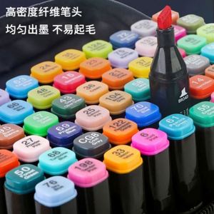 USA Mairun Model 406 Dual Tip <b>Permanent</b> Waterproof Artist Alcohol-Based Paint <b>Marker</b> with 12-168 Colors - Product Image 1