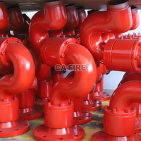 Ca Fire Aluminium Fire Monitor Prix Lutte contre l'incendie Moniteur d'eau Canon Moniteur Camion de pompiers
