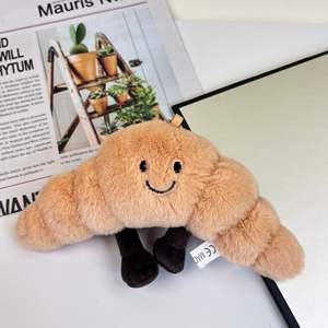 Llavero DE LA Serie Gourmet, Colgante Creativo para Mochila Escolar, Bonito, para Pizza, Sal, Pimienta, Cuerno Enrollado, <span class=keywords><strong>Pan</strong></span>, Oso de Felpa, Malla, Joyería Original - Product Image 6