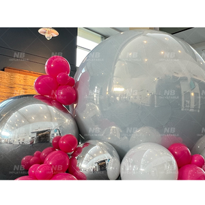 Custom Inflatable Mirror Ball Christmas Ornament Big Shinny <b>Balloons</b> Shiny Large Balls for Decoration <b>Customized</b> Fast Shipping D - Product Image 1