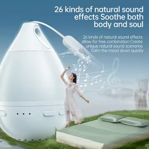 Enceinte sans fil avec bruit blanc, <span class=keywords><strong>musique</strong></span>, vagues océaniques, USB, boîte à son portable avec lumière d'ambiance nocturne <span class=keywords><strong>pour</strong></span> chambre et bébé - Product Image 3